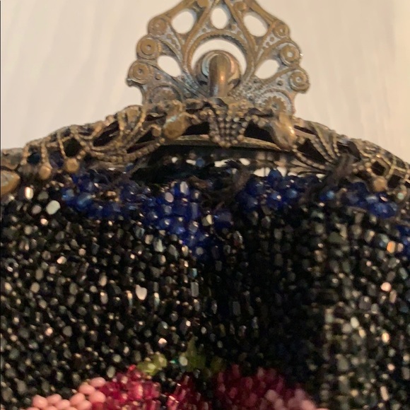 Bags French Vintage Hand Beaded Flower Bag Poshmark